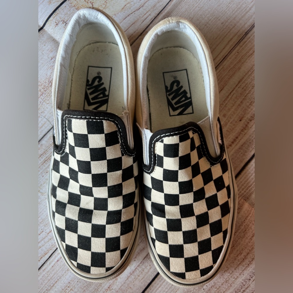 Black and White Checkered Vans